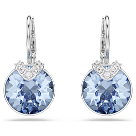 Swarovski Bella V csepp alakú fülbevaló kék kristállyal 5734234