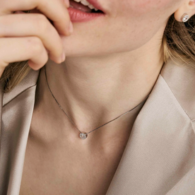 Nomination Seidivina aranyozott nyaklánc cirkóniával - 241402-012