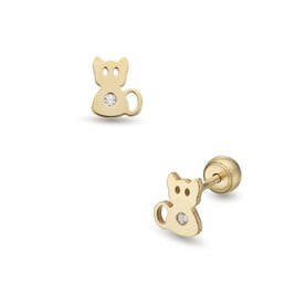 Lisa Kis macska 14K arany gyerek fülbevaló JTAG-6573-18