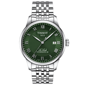 Tissot Le Locle Powermatic 80 zöld számlapos férfi karóra T0064071109300