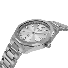 Tissot PRC 100 Solar ezüst színű fémszíjas férfi karóra T1514221103100