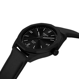 Tissot PRC 100 Solar fekete számlapos bőrszíjas férfi karóra T1514223605100