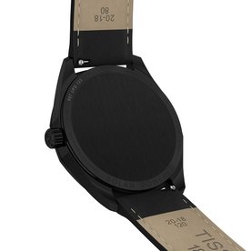 Tissot PRC 100 Solar fekete számlapos bőrszíjas férfi karóra T1514223605100
