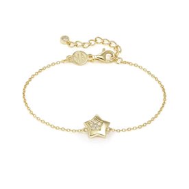 Nomination Petite Sparkle csillag aranyozott ezüst karkötő 242300/009