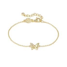 Nomination Petite Sparkle pillangó aranyozott ezüst karkötő 242300/042