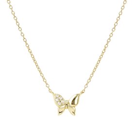Nomination Petite Sparkle pillangó aranyozott ezüst nyaklánc 242303/042