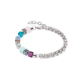 Coeur de Lion GeoCUBE Fusion Summer ezüst couture karkötő 3021/30-1550