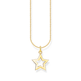 Thomas Sabo Aranyozott ezüst nyaklánc csillag medállal SCKE150387