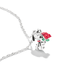 Thomas Sabo Snoopy ezüst nyaklánc rózsával KE2353-664-7