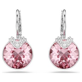 Swarovski Bella V csepp alakú fülbevaló rózsaszín kristállyal 5734235