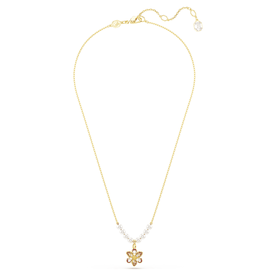 Swarovski Idyllia arany színű kristálygyöngyös nyaklánc virág medállal 5723140