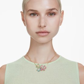 Swarovski Idyllia arany színű nyaklánc színes kristályokkal 5721668