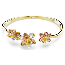 Swarovski Idyllia arany színű karperec virágokkal 5732387 Swarovski Idyllia arany színű karperec virágokkal 5732387