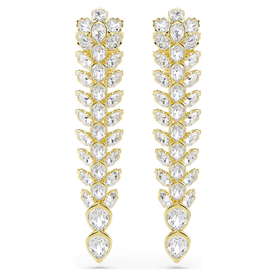 Swarovski Idyllia arany színű fülbevaló csepp alakú kristályokkal 5723138