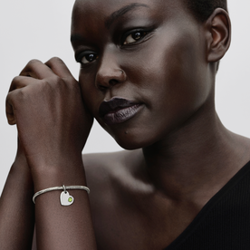 Pandora Gravírozható szív Augusztus függő ezüst charm - 794295C08