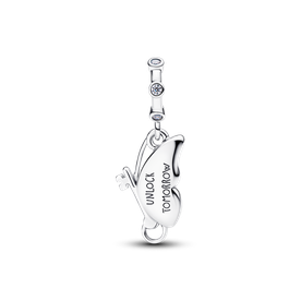 Pandora ékszer Kék pillangó függő ezüst charm 794241C01