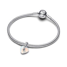 Pandora ékszer Hullócsillag és szív függő ezüst charm 794143C01