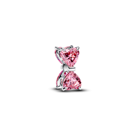 Pandora ékszer Rózsaszín masni ezüst charm 794253C01