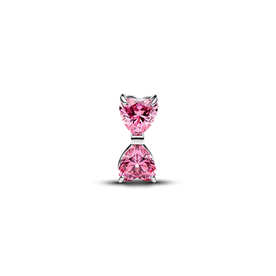 Pandora ékszer Rózsaszín masni ezüst charm 794253C01
