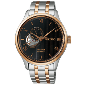 Seiko  Presage 'Japanese Garden' open heart férfi bicolor automata karóra SSA466J1