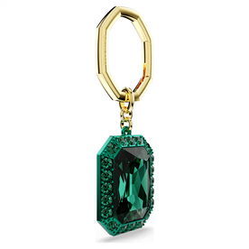 Swarovski Nyolcszög zöld kristály arany színű kulcstartó 5666643