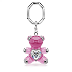 Swarovski Rózsaszín Teddy maci kulcstartó kristállyal 5735365