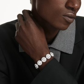 Swarovski Una Angelic ezüst színű karkötő kristályokkal 5735343