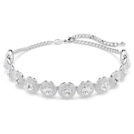 Swarovski Una Angelic ezüst színű choker nyaklánc kristályokkal 5733194