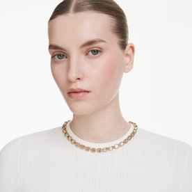 Swarovski Millenia arany színű nyaklánc barna kristályokkal 5718674