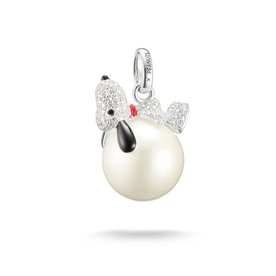Thomas Sabo Snoopy pávé köves ezüst medál hógömbön PE990-691-14