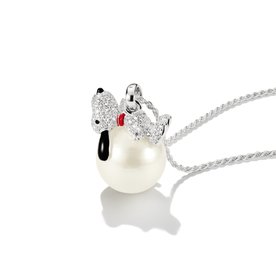 Thomas Sabo Snoopy pávé köves ezüst medál hógömbön PE990-691-14
