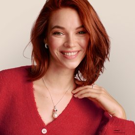 Thomas Sabo Snoopy szívvel ezüst medál hógömbön PE991-664-14