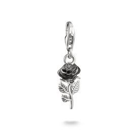 Thomas Sabo Wednesday fekete rózsa ezüst charm 2232-664-11