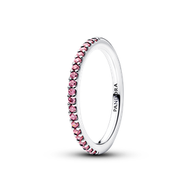 Pandora Szikrázó rózsaszín köves ezüst gyűrű - 192999C02-48 Pandora Szikrázó rózsaszín köves ezüst gyűrű - 192999C02-48