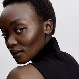 Pandora Piros kiemelt szív ezüst fülbevaló - 298427C04