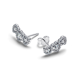 Pandora Szív trilógia ezüst fülbevaló - 294411C01