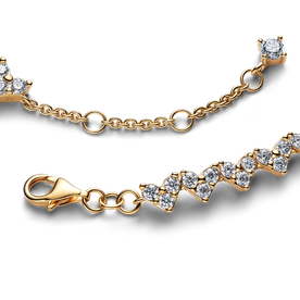 Pandora Tripla köves szivek shine karkötő - 564390C01-16 Pandora Tripla köves szivek shine karkötő - 564390C01-16