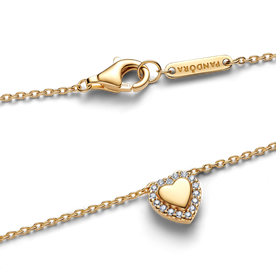 Pandora Gravírozható szív shine nyaklánc - 364364C01-45