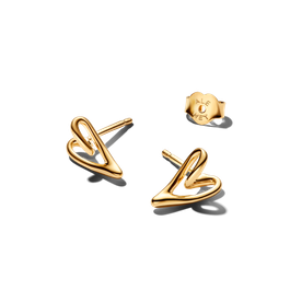 Pandora Organikus formájú szív bedugós shine fülbevaló - 264393C00