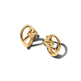 Pandora Organikus formájú kis szív karika shine fülbevaló - 264359C00