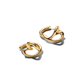 Pandora Organikus formájú kis szív karika shine fülbevaló - 264359C00