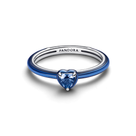 Pandora Kék chakra ezüst gyűrű - 193088C03-48