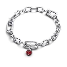 Pandora ME piros chakra szív ezüst mini függő charm - 793042C05
