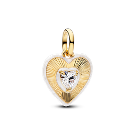 Pandora Sugárzó fehér szív shine függő charm - 764409C01