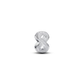Pandora Texturált végtelen jel ezüst mini charm - 794523C00