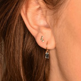 Jackie Gold Tripla csillag 14K arany fülbevaló - JKE20.004