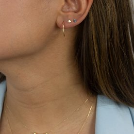 Jackie Gold Mini szív 14K arany fülbevaló - JKE20.002