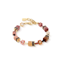 Coeur de Lion GeoCUBE Iconic barna-arany karkötő - 2838/30-1132