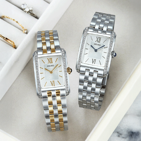 Seiko Classic ezüst színű kristályberakásos női quartz karóra - SWR091P1