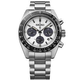 Seiko  Prospex Speedtimer 'Youngtimer' monochrome számlapos solar férfi karóra - SSC961P1